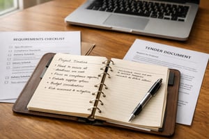 Stakeholder relationship management software requirements being reviewed during system procurement